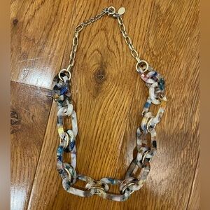 LOFT Multicolor Chain Link Necklace